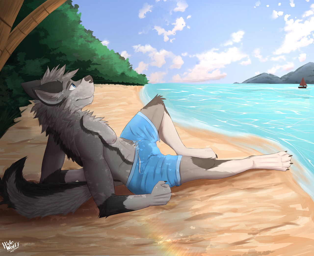 Beach Wolf