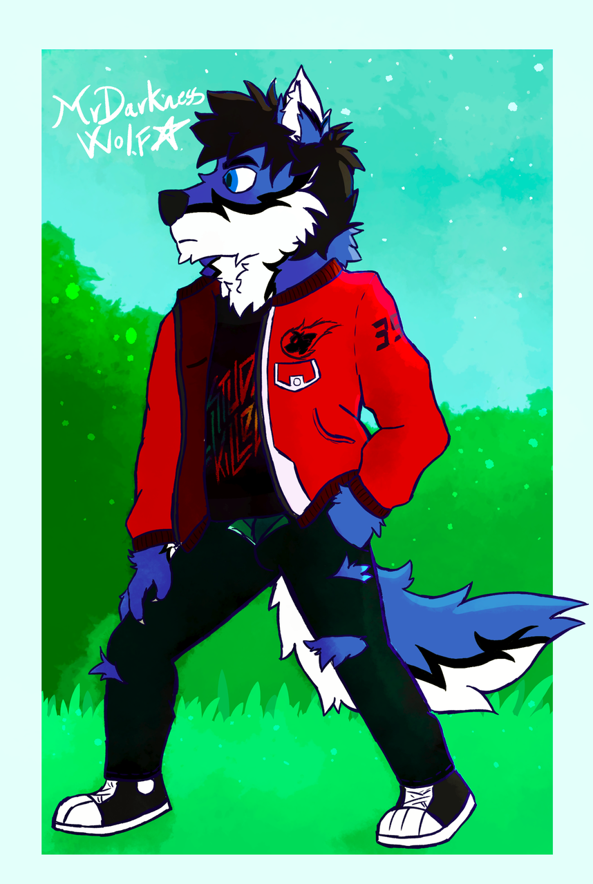 Fashionable wolf