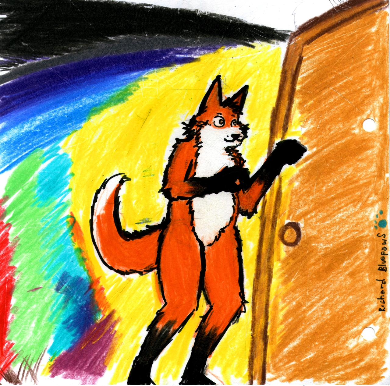 Fox at the door