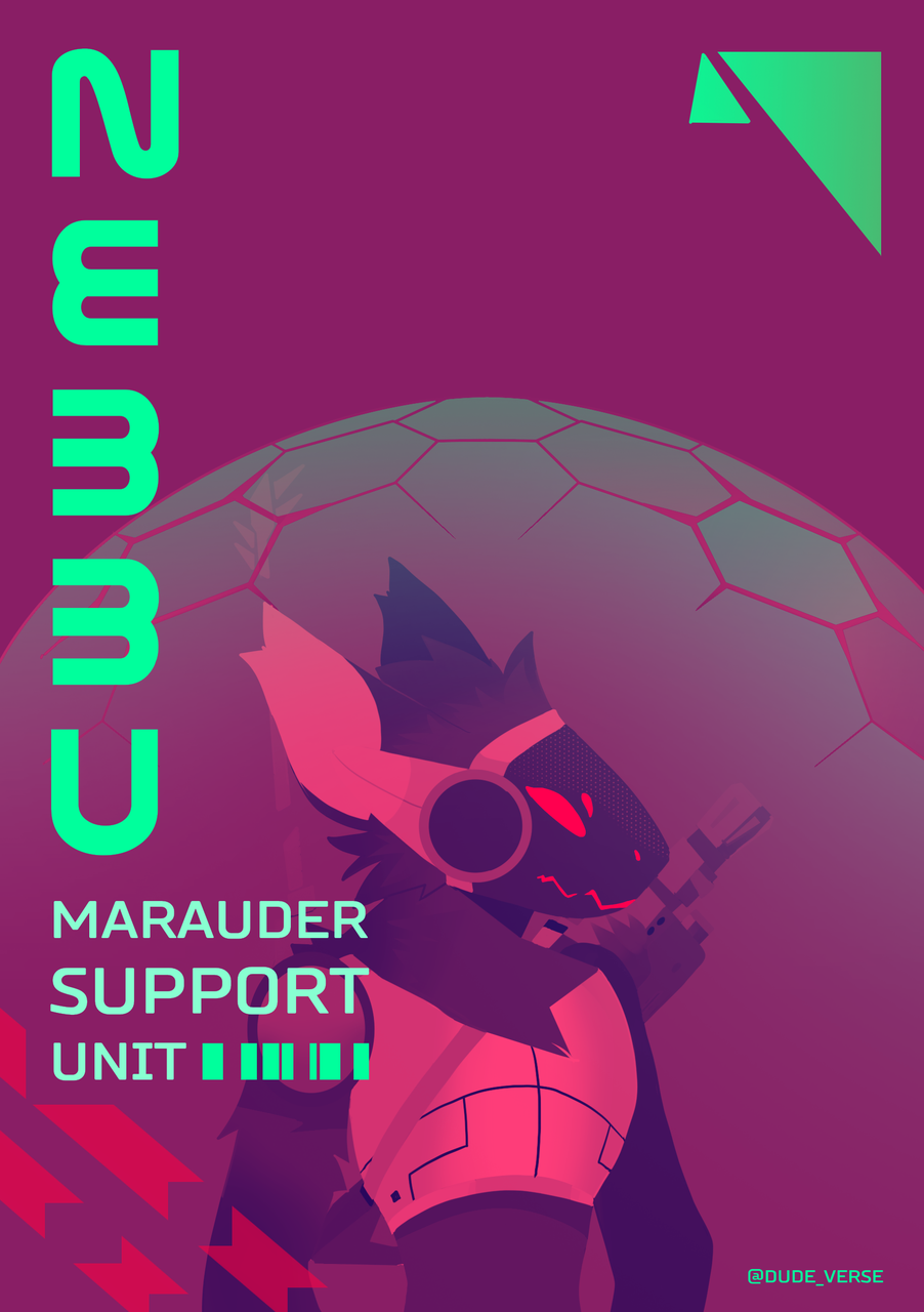 Nebbu Marauder support unit poster