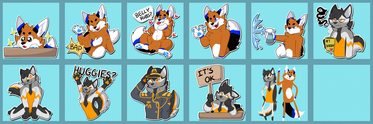 Ike and Fenx Telegram Stickers