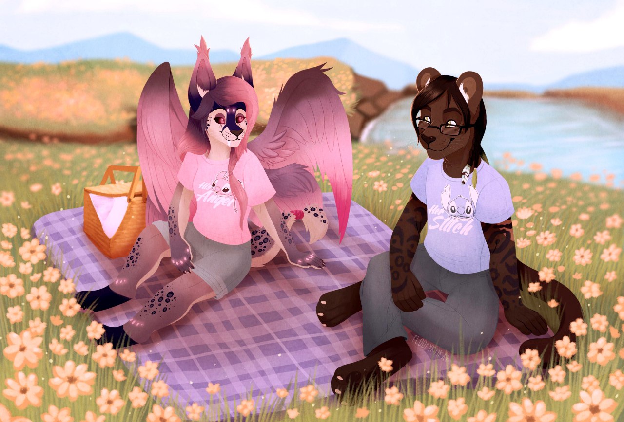 Picnic on a Flowerfield