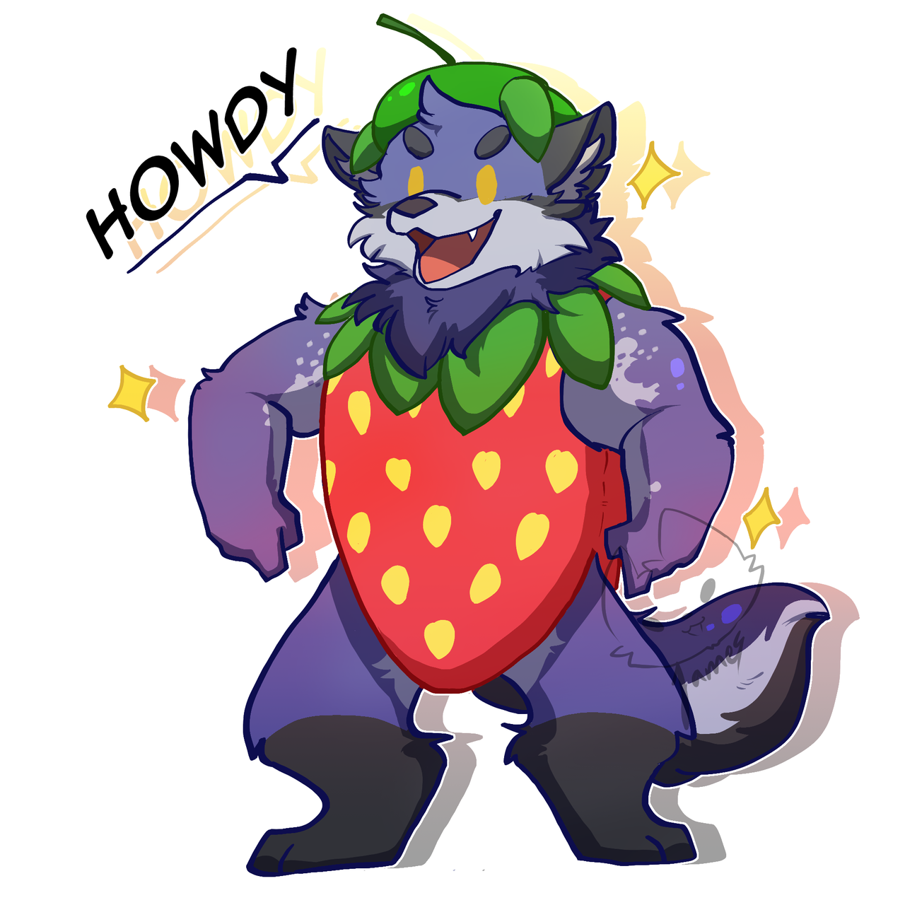 A howdy strawberry boi