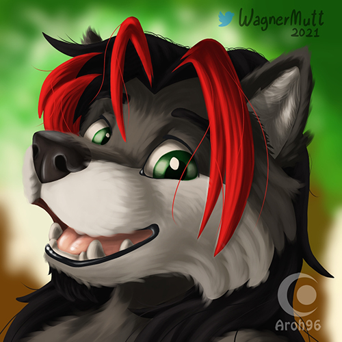 Icon collaboration - A happy little wolfy