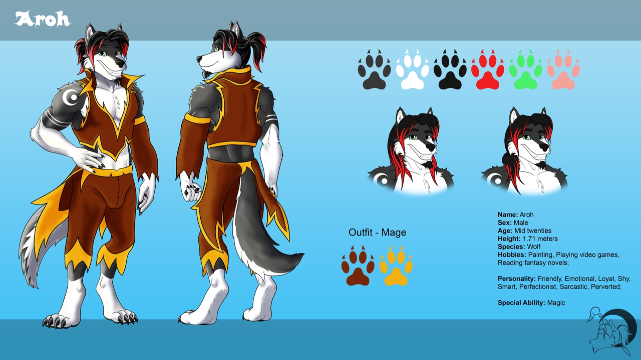 Aroh - Reference Sheet / Mage (old)